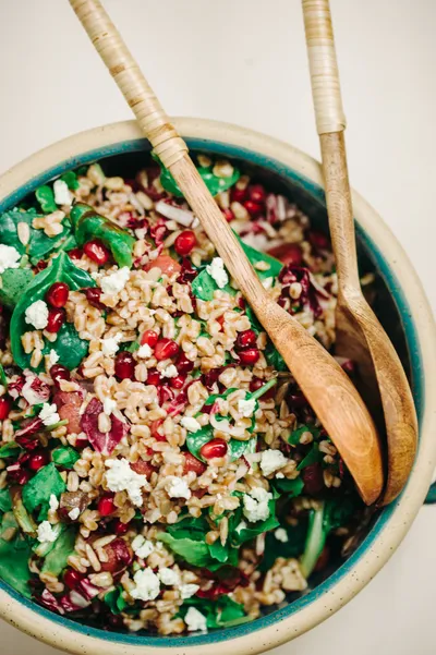 Black Bean Grain Bowl with kale